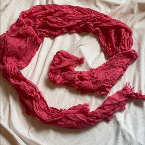 Pink scarf